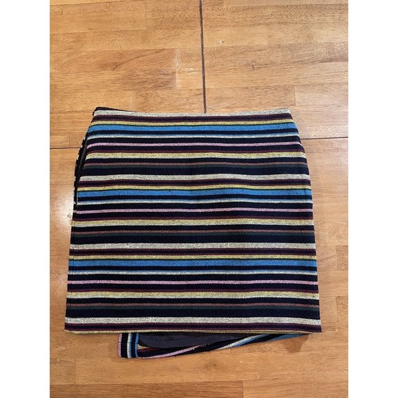 Tulle Mini Striped‎ Mini Skirt With Pockets XS - Picture 2 of 6